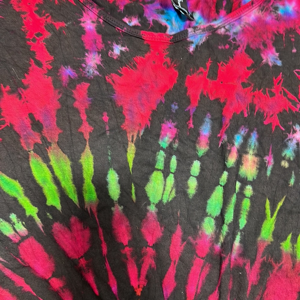 Rayon multi color top /Size‎ 0S / Sacred Threads brand /B-65 - Picture 3 of 8